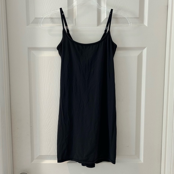 SKIMS Fits Everybody Black Slip Dress - Picture 1 of 9